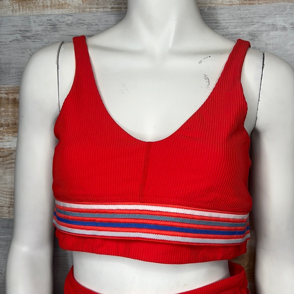 Free People sports bra red size Large